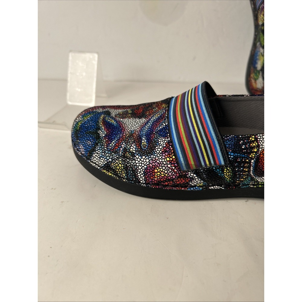 Alegria Womans 40/9.5 Glee Monarch Mosaic Butterfly GLE-389 Nurse Comfort Loafer - Picture 10 of 16
